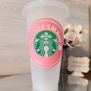 Starbucks Wedding Party Tumbler / To Go Cup
